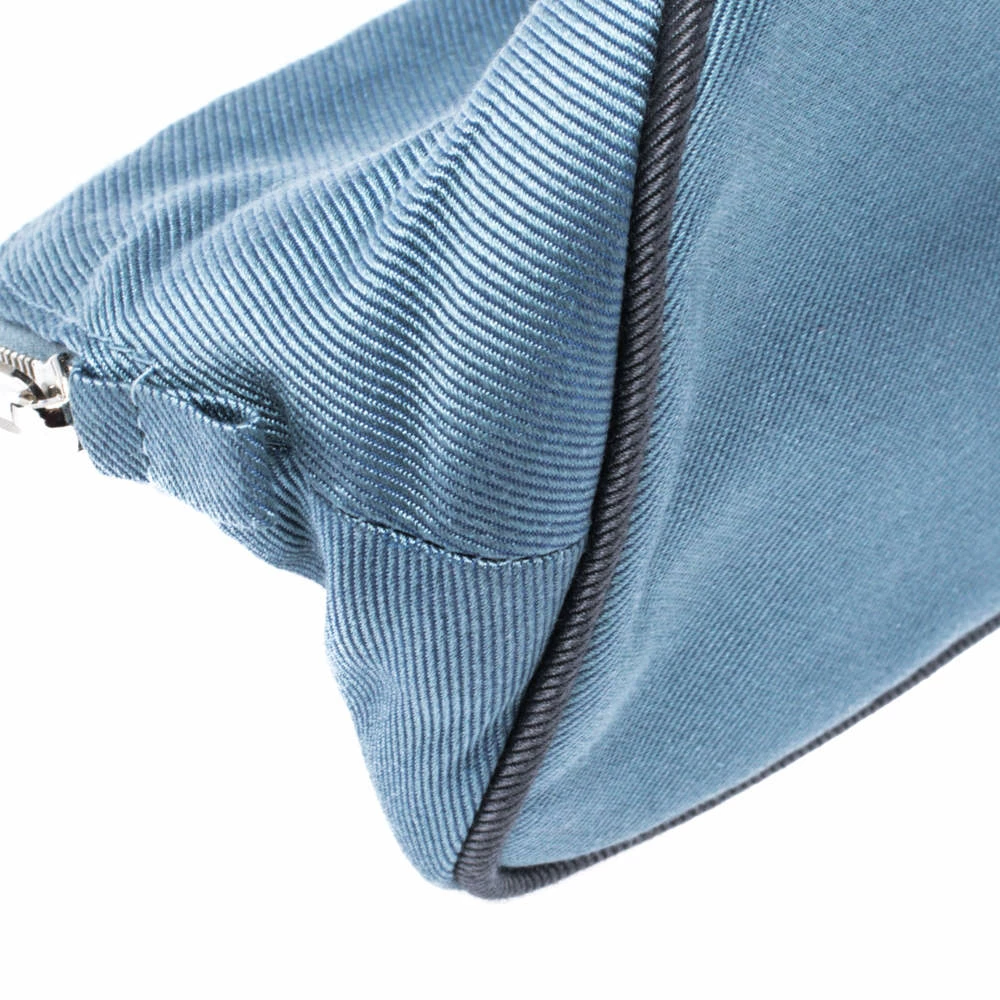 Hermes Blue Bolide Twill Vice Versa Pouch For Women 11 Hermes Blue Bolide Twill Vice Versa Pouch For Women - Image 9