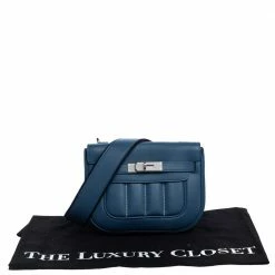Hermes Blue Thalassa Swift Leather Palladium Hardware Mini Berline Bag For Women -Deals Hermes Store luxury women hermes used handbags p325758 006