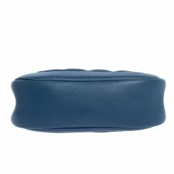 Hermes Blue Thalassa Swift Leather Palladium Hardware Mini Berline Bag For Women -Deals Hermes Store luxury women hermes used handbags p325758 009