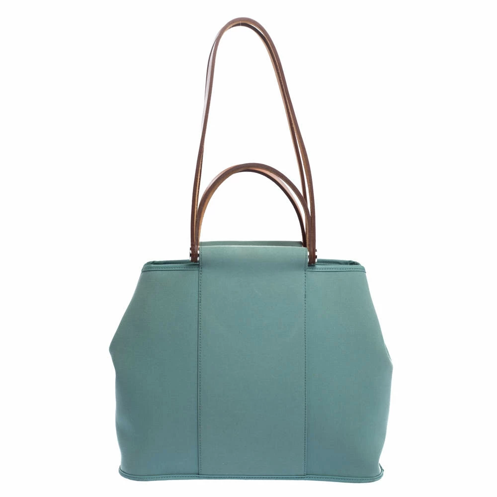Hermes Light Green Canvas Cabag Elan PM Bag For Women 3 Hermes Light Green Canvas Cabag Elan PM Bag For Women