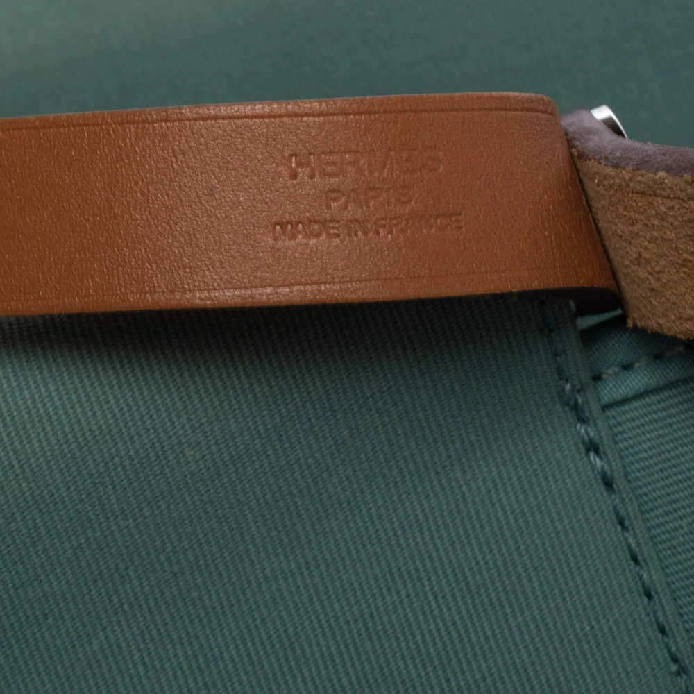 Hermes Light Green Canvas Cabag Elan PM Bag For Women 14 Hermes Light Green Canvas Cabag Elan PM Bag For Women - Image 12