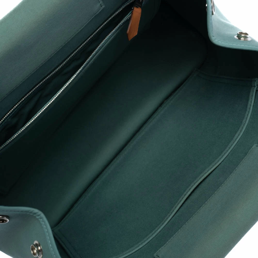 Hermes Light Green Canvas Cabag Elan PM Bag For Women 11 Hermes Light Green Canvas Cabag Elan PM Bag For Women - Image 9