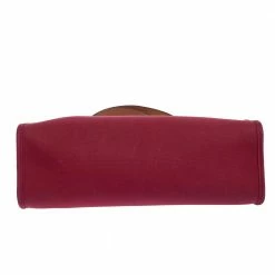 Hermes Red Canvas And Leather Herbag Zip 31 Bag For Women -Deals Hermes Store luxury women hermes used handbags p325781 009