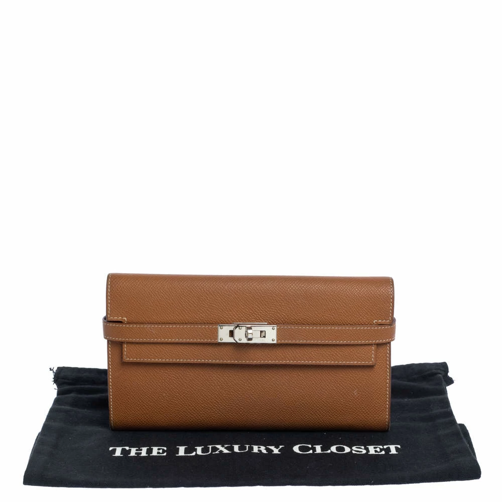 Hermes Cigare Epsom Leather Kelly Wallet For Women 13 Hermes Cigare Epsom Leather Kelly Wallet For Women - Image 11