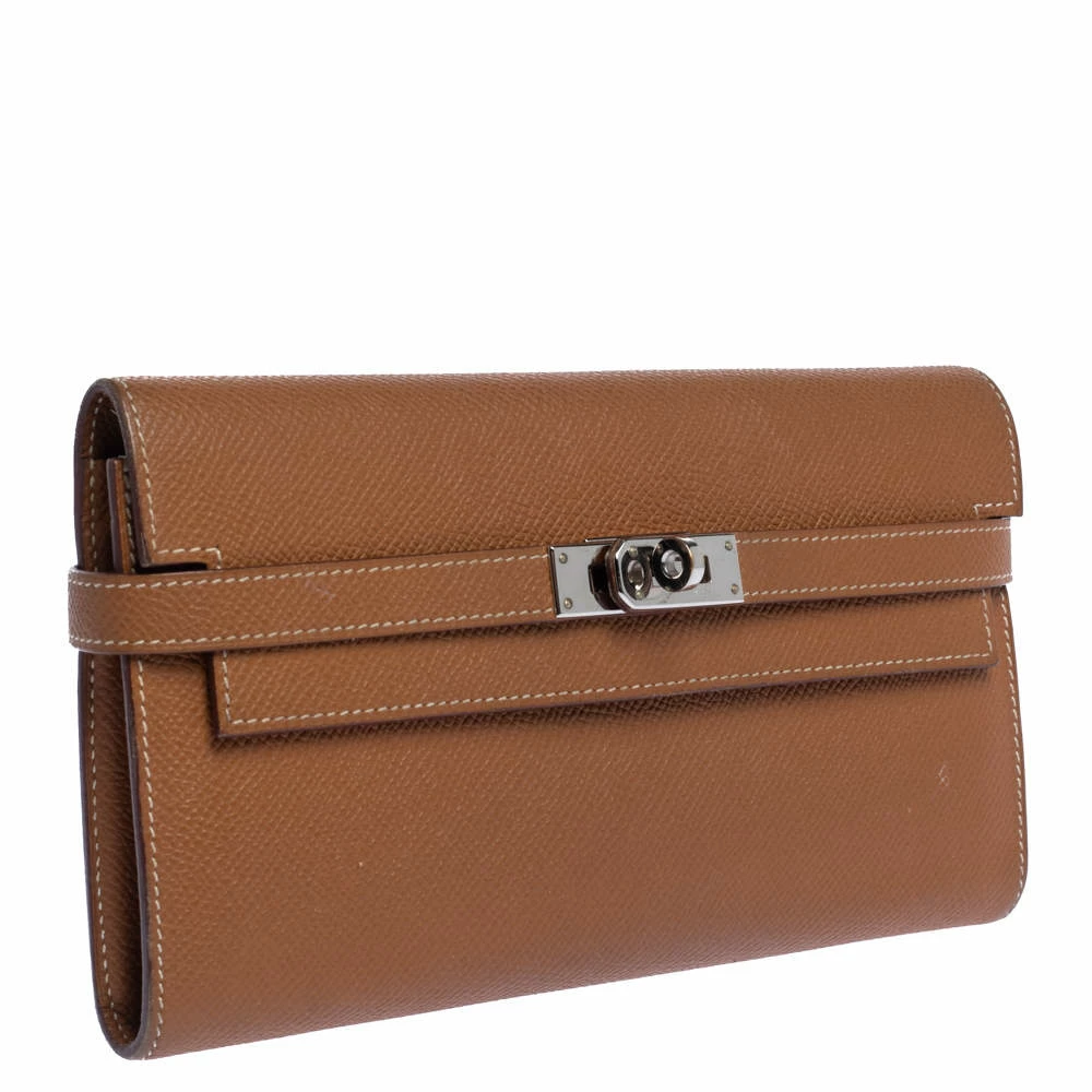 Hermes Cigare Epsom Leather Kelly Wallet For Women 5 Hermes Cigare Epsom Leather Kelly Wallet For Women - Image 3