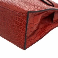 Hermes Bourgogne Matte Alligator Gold Hardware Kelly Pochette For Women -Deals Hermes Store luxury women hermes used handbags p327813 008