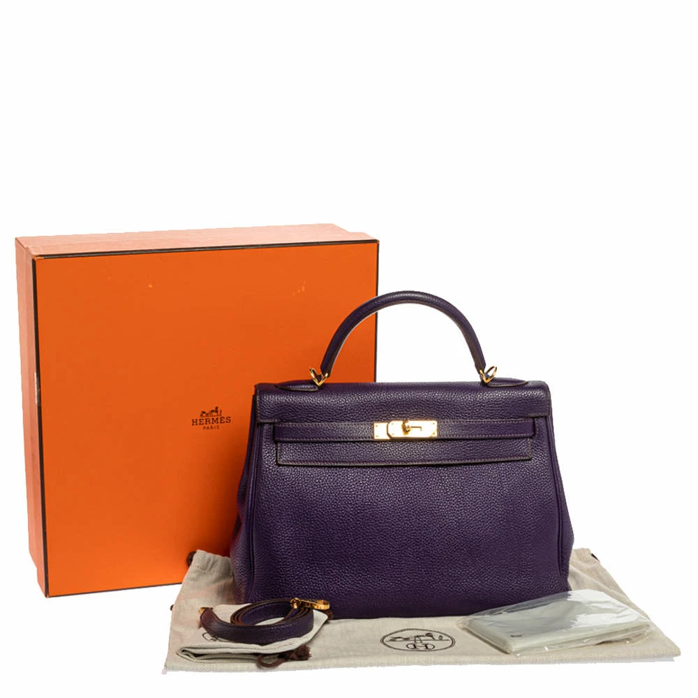 Hermes Iris Togo Leather Kelly Retourne 32 Bag For Women 14 Hermes Iris Togo Leather Kelly Retourne 32 Bag For Women - Image 12