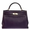 Hermes Iris Togo Leather Kelly Retourne 32 Bag For Women