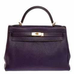 Hermes Iris Togo Leather Kelly Retourne 32 Bag For Women