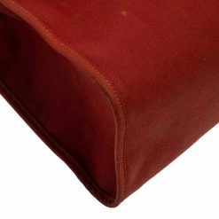 Hermes Rouge H/Cuivre Canvas And Leather Herbag Zip 39 Bag For Women -Deals Hermes Store luxury women hermes used handbags p328333 008