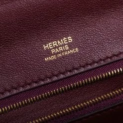 Hermes Bordeaux/Rouge H Togo And Sombrero Gold Hardware 24/24 29 Bag For Women -Deals Hermes Store luxury women hermes used handbags p329371 005