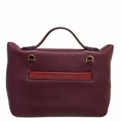 Hermes Bordeaux/Rouge H Togo And Sombrero Gold Hardware 24/24 29 Bag For Women -Deals Hermes Store luxury women hermes used handbags p329371 010