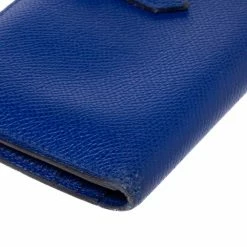 Hermes Blue Electric Epsom Leather Bearn Gusset Wallet For Women -Deals Hermes Store luxury women hermes used handbags p329753 005