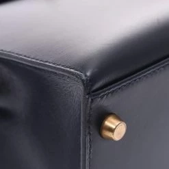 Hermes Navy Blue Leather Kelly Retourne 32 Box Bag For Women -Deals Hermes Store luxury women hermes used handbags p331469 005