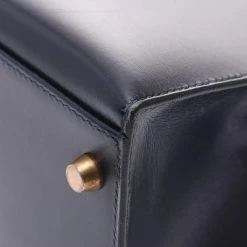 Hermes Navy Blue Leather Kelly Retourne 32 Box Bag For Women -Deals Hermes Store luxury women hermes used handbags p331469 008