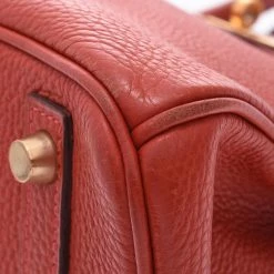 Hermes Vermilion Red Togo Leather Gold Hardware Birkin 30 Bag For Women -Deals Hermes Store luxury women hermes used handbags p331817 013