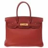 Hermes Vermilion Red Togo Leather Gold Hardware Birkin 30 Bag For Women -Deals Hermes Store luxury women hermes used handbags p331817 014