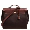 Hermes Cacao/Natural Canvas And Leather Herbag Zip 39 Bag For Women -Deals Hermes Store luxury women hermes used handbags p333808 002