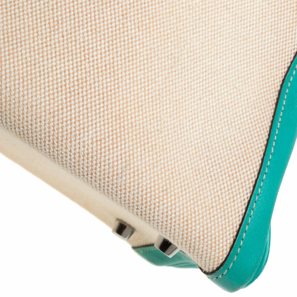 Hermes Lagon Toile And Swift Leather Palladium Hardware Kelly Retourne 35 Bag For Women 10 Hermes Lagon Toile And Swift Leather Palladium Hardware Kelly Retourne 35 Bag For Women - Image 8