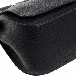 Hermes Black Clemence Leather Palladium Hardware Jypsiere 28 Bag For Women -Deals Hermes Store luxury women hermes used handbags p334263 014