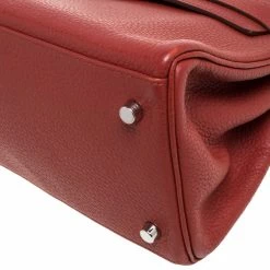 Hermes Sanguine Taurillon Clemence Leather Palladium Hardware Shoulder Kelly 42 Bag For Women -Deals Hermes Store luxury women hermes used handbags p334278 003