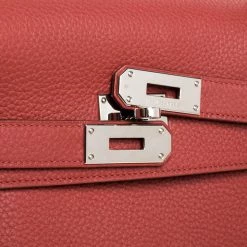 Hermes Sanguine Taurillon Clemence Leather Palladium Hardware Shoulder Kelly 42 Bag For Women -Deals Hermes Store luxury women hermes used handbags p334278 005