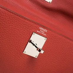 Hermes Sanguine Taurillon Clemence Leather Palladium Hardware Shoulder Kelly 42 Bag For Women -Deals Hermes Store luxury women hermes used handbags p334278 008