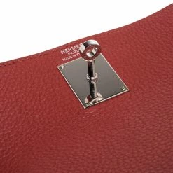 Hermes Sanguine Taurillon Clemence Leather Palladium Hardware Shoulder Kelly 42 Bag For Women -Deals Hermes Store luxury women hermes used handbags p334278 011