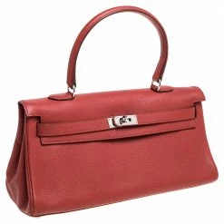 Hermes Sanguine Taurillon Clemence Leather Palladium Hardware Shoulder Kelly 42 Bag For Women -Deals Hermes Store luxury women hermes used handbags p334278 021