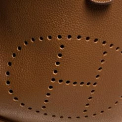 Hermes Gold Taurillon Clemence Leather Evelyne III GM Bag For Women 22 Hermes Gold Taurillon Clemence Leather Evelyne III GM Bag For Women -Deals Hermes Store luxury women hermes used handbags p335389 011