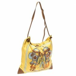 Hermes Hermès Yellow Brides De Gala Silk And Leather MM Silky City Bag For Women -Deals Hermes Store luxury women hermes used handbags p335850 010