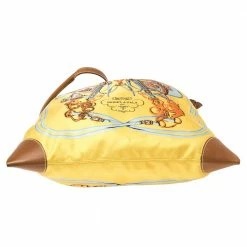 Hermes Hermès Yellow Brides De Gala Silk And Leather MM Silky City Bag For Women -Deals Hermes Store luxury women hermes used handbags p335850 014