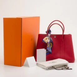 Hermes Bougainville Leather Garden Party Tote For Women -Deals Hermes Store luxury women hermes used handbags p33608 012