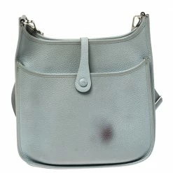 Hermes Hermès Ciel Clemence Leather Evelyne III PM Bag For Women -Deals Hermes Store luxury women hermes used handbags p336227 008