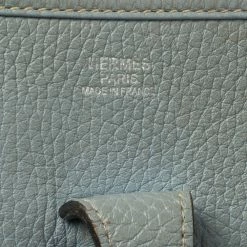 Hermes Hermès Ciel Clemence Leather Evelyne III PM Bag For Women -Deals Hermes Store luxury women hermes used handbags p336227 009