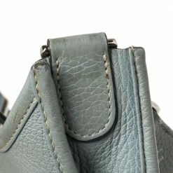 Hermes Hermès Ciel Clemence Leather Evelyne III PM Bag For Women -Deals Hermes Store luxury women hermes used handbags p336227 019