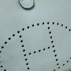 Hermes Hermès Ciel Clemence Leather Evelyne III PM Bag For Women -Deals Hermes Store luxury women hermes used handbags p336227 021