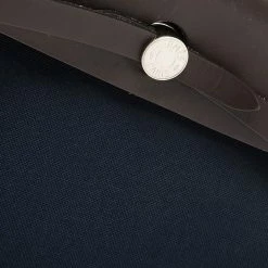 Hermes Navy Blue/Brown Canvas And Leather Herbag Zip 31 Bag For Women -Deals Hermes Store luxury women hermes used handbags p340479 003