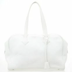 Hermes White Leather Victoria Elan Bag For Women