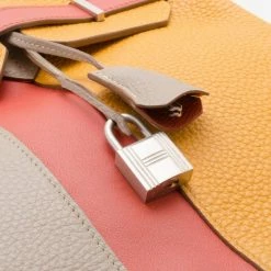 Hermes Tri-Color Casaque Leather Birkin Bag For Women -Deals Hermes Store luxury women hermes used handbags p34514 007