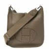 Hermes Etoupe Grey Togo Leather Evelyne III PM Bag For Women -Deals Hermes Store luxury women hermes used handbags p348805 006