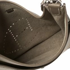 Hermes Etoupe Grey Togo Leather Evelyne III PM Bag For Women -Deals Hermes Store luxury women hermes used handbags p348805 012