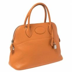 Hermes Orange Togo Leather Bolide 31 Bag For Women -Deals Hermes Store luxury women hermes used handbags p348808 012
