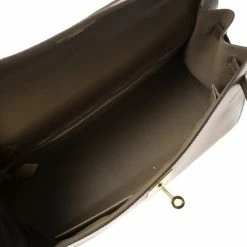 Hermes Lichen Tadelakt Leather Gold Hardware Kelly Sellier 32 Bag For Women -Deals Hermes Store luxury women hermes used handbags p348822 007