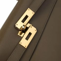 Hermes Lichen Tadelakt Leather Gold Hardware Kelly Sellier 32 Bag For Women -Deals Hermes Store luxury women hermes used handbags p348822 009