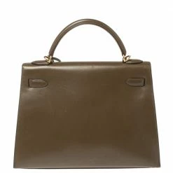 Hermes Lichen Tadelakt Leather Gold Hardware Kelly Sellier 32 Bag For Women -Deals Hermes Store luxury women hermes used handbags p348822 014