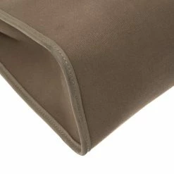 Hermes Hermès Bleu Indigo/Khaki Canvas And Leather Herbag Zip 31 Bag For Women -Deals Hermes Store luxury women hermes used handbags p348838 011