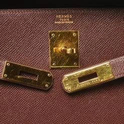 Hermes Chocolat Courchevel Leather Gold Hardware Kelly Sellier 32 Bag For Women -Deals Hermes Store luxury women hermes used handbags p349642 021