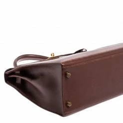 Hermes Chocolat Courchevel Leather Gold Hardware Kelly Sellier 32 Bag For Women -Deals Hermes Store luxury women hermes used handbags p349642 1604980804 010