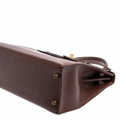 Hermes Chocolat Courchevel Leather Gold Hardware Kelly Sellier 32 Bag For Women -Deals Hermes Store luxury women hermes used handbags p349642 1604980807 011